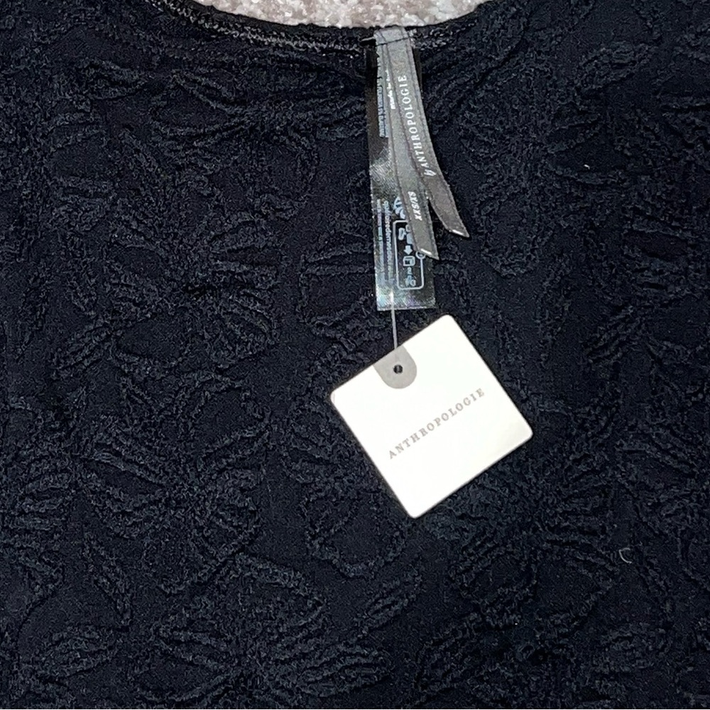 Anthropologie The Hannah Seamless Textured Tank Top Cropped Black XXS/XS New - Picture 4 of 6